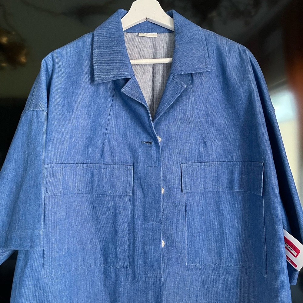 Dries Van Noten Blue Jean Jacket Casual Workwear